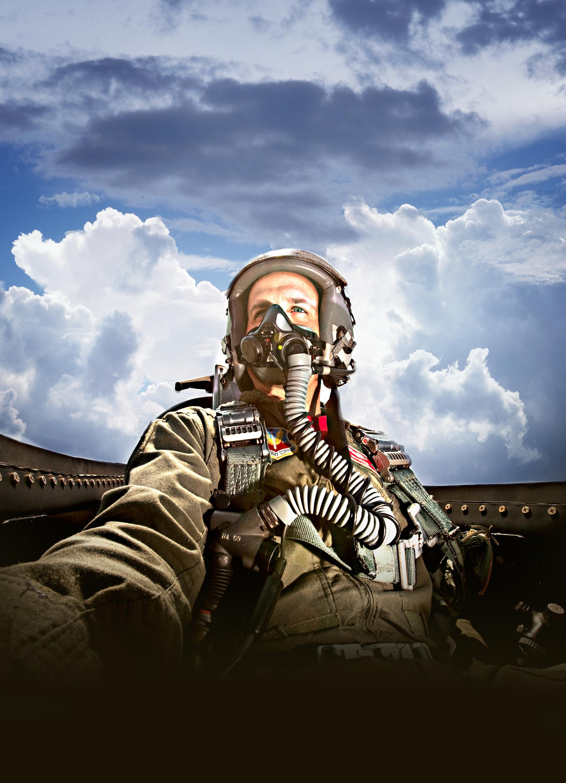 Lieutenant Colonel Dan Rooney flying an F-16
